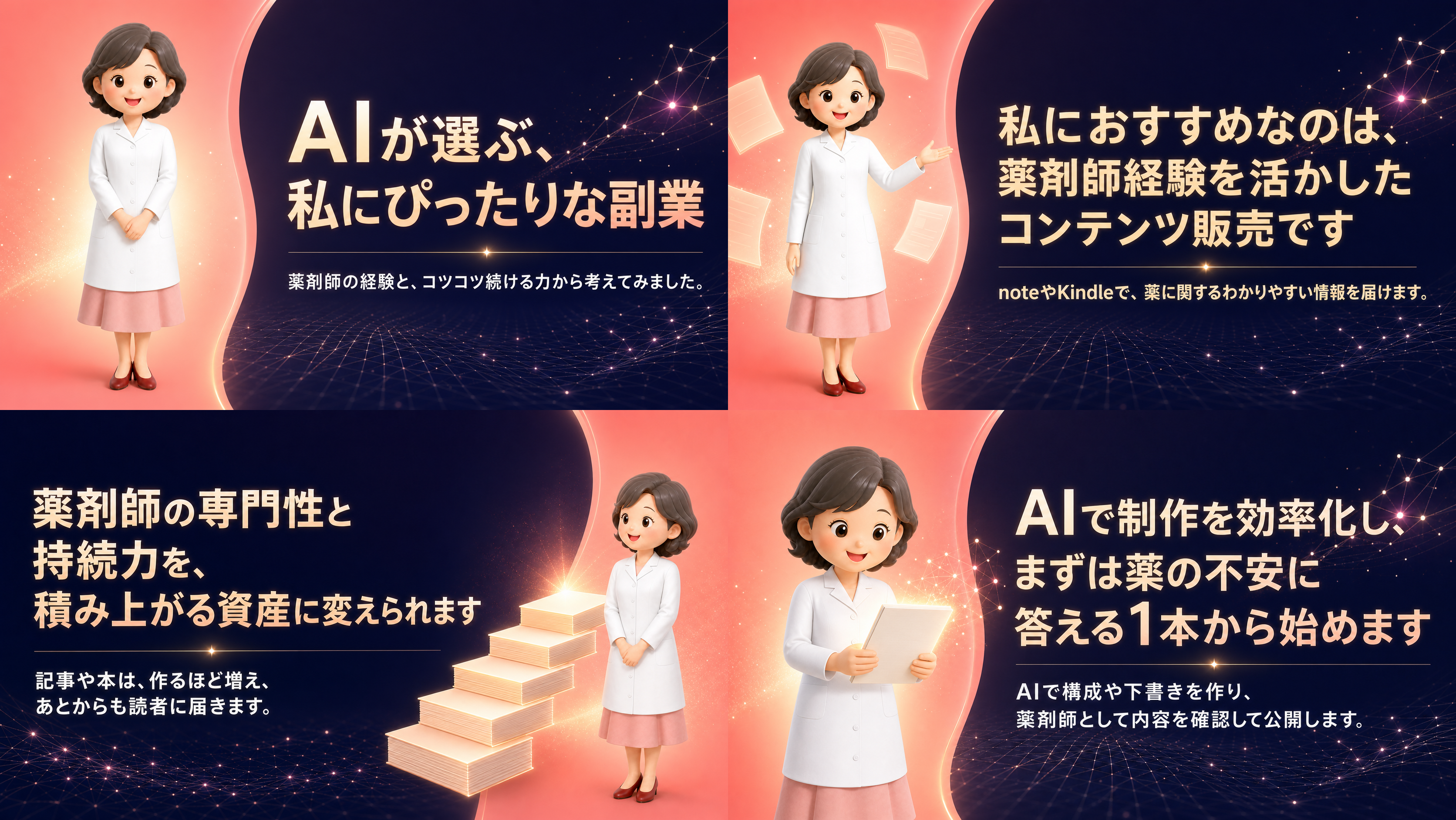 AIで副業プレゼンのスライドを作りましたのアイキャッチ画像